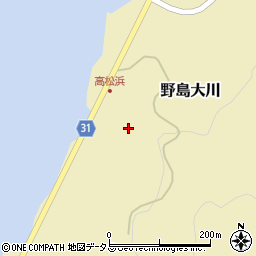 兵庫県淡路市野島大川周辺の地図