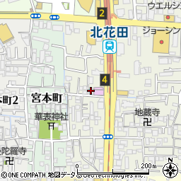ピアモント北花田周辺の地図