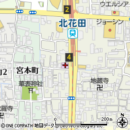 ジョイサウンド JOYSOUND 北花田店周辺の地図