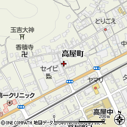 岡山県井原市高屋町345周辺の地図