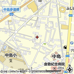 岡山県倉敷市中島750周辺の地図