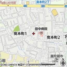 大阪府堺市北区奥本町周辺の地図