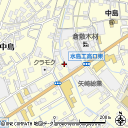 岡山県倉敷市中島1414周辺の地図