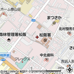 三重県松阪市中央町362-3周辺の地図