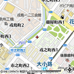 大阪府堺市堺区戎之町西2丁2周辺の地図