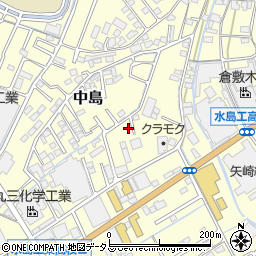 岡山県倉敷市中島1222周辺の地図