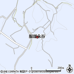 広島県福山市駅家町服部永谷周辺の地図