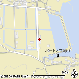 岡山ピア７３マリーナ周辺の地図