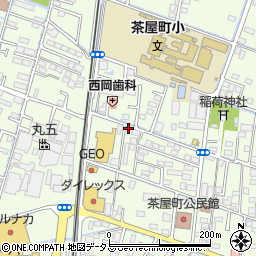 岡山県倉敷市茶屋町1628-7周辺の地図