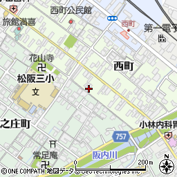 三重県松阪市西町2507-1周辺の地図