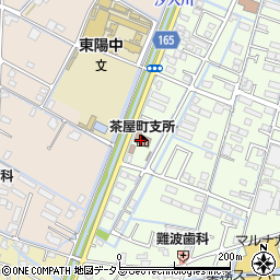 倉敷市茶屋町支所周辺の地図