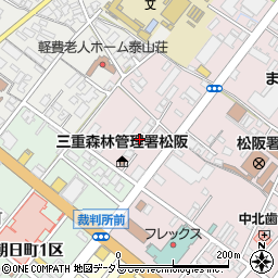 三重県松阪市中央町301周辺の地図