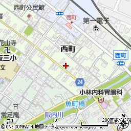 三重県松阪市西町1周辺の地図