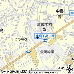 岡山県倉敷市中島1001周辺の地図