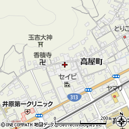 岡山県井原市高屋町939周辺の地図