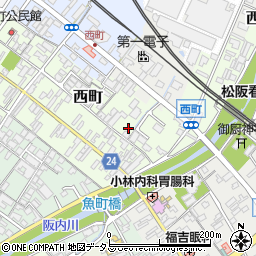三重県松阪市西町279-1周辺の地図
