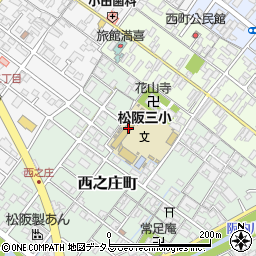 松阪市立第三小学校周辺の地図