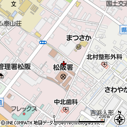 三重県松阪市中央町353-13周辺の地図