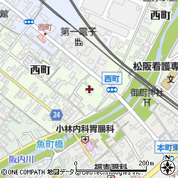 三重県松阪市西町270周辺の地図
