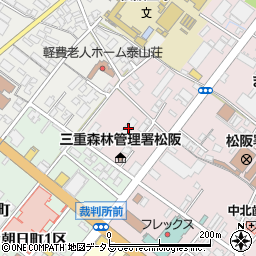 三重県松阪市中央町299-2周辺の地図