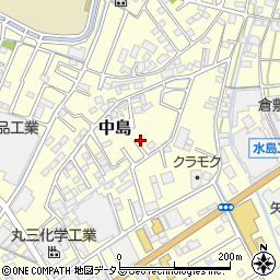 岡山県倉敷市中島1202周辺の地図