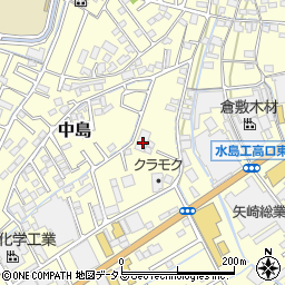 岡山県倉敷市中島1216周辺の地図