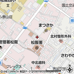 三重県松阪市中央町353-25周辺の地図