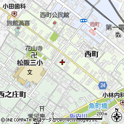 三重県松阪市西町2513-3周辺の地図