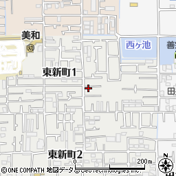 〒580-0024 大阪府松原市東新町の地図
