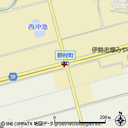 野村町周辺の地図