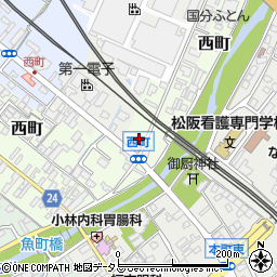 三重県松阪市西町1128周辺の地図
