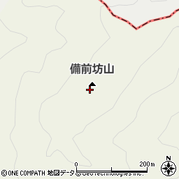 備前坊山周辺の地図