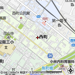 三重県松阪市西町2502周辺の地図
