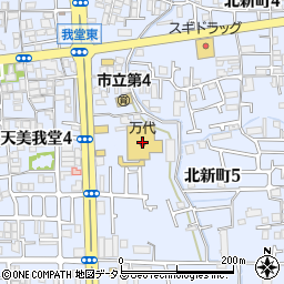 ｍａｎｄａｉ天美我堂店周辺の地図