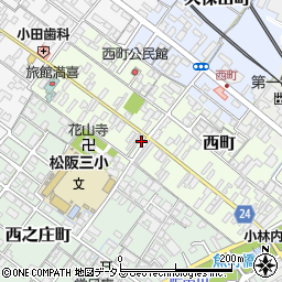 三重県松阪市西町2521周辺の地図