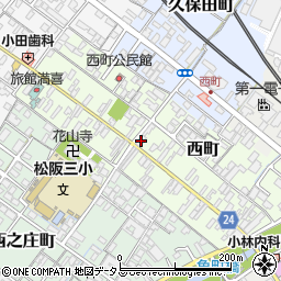 三重県松阪市西町2520-1周辺の地図