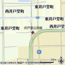 天理市立井戸堂公民館周辺の地図