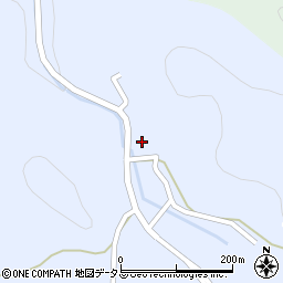 三重県名張市上三谷104周辺の地図