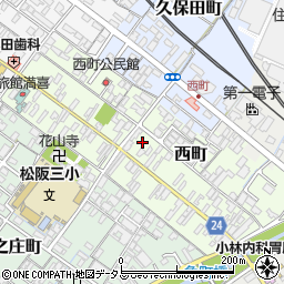 三重県松阪市西町2515-1周辺の地図