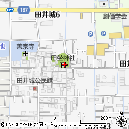 田坐神社周辺の地図