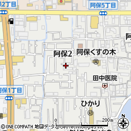 大阪府松原市阿保2丁目60周辺の地図