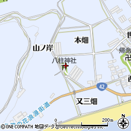 愛知県田原市日出町山ノ岸周辺の地図
