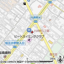 ポレスターブロードシティ川井町弐番館周辺の地図