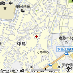 岡山県倉敷市中島1215周辺の地図