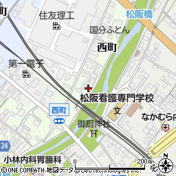 三重県松阪市西町2423周辺の地図