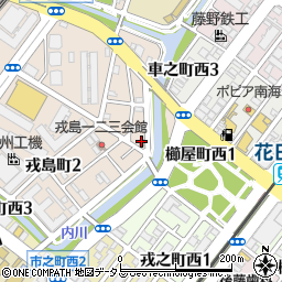 堺戎島郵便局周辺の地図