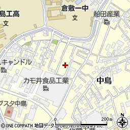 岡山県倉敷市中島1105周辺の地図