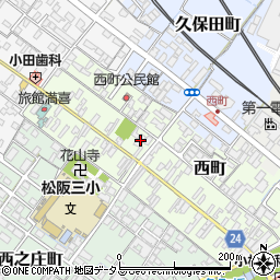 三重県松阪市西町2530-2周辺の地図