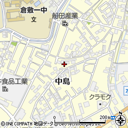 岡山県倉敷市中島1208周辺の地図
