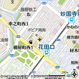 大阪府堺市堺区車之町西1丁2周辺の地図